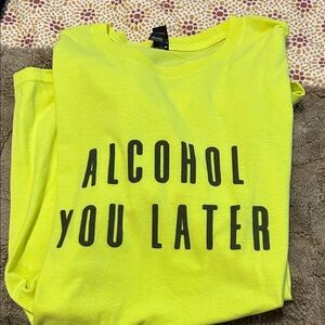 Neon Yellow Graphic Tee